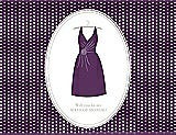 Front View Thumbnail - African Violet & Oyster Will You Be My Maid of Honor Card - Dress