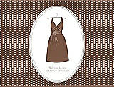 Front View Thumbnail - Almond & Oyster Will You Be My Maid of Honor Card - Dress