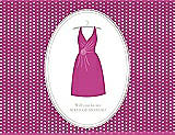 Front View Thumbnail - American Beauty & Oyster Will You Be My Maid of Honor Card - Dress