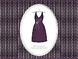 Front View Thumbnail - Aubergine & Oyster Will You Be My Maid of Honor Card - Dress