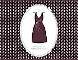 Front View Thumbnail - Bordeaux & Oyster Will You Be My Maid of Honor Card - Dress