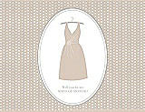 Front View Thumbnail - Cameo & Oyster Will You Be My Maid of Honor Card - Dress