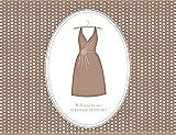 Front View Thumbnail - Cappuccino & Oyster Will You Be My Maid of Honor Card - Dress
