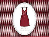 Front View Thumbnail - Claret & Oyster Will You Be My Maid of Honor Card - Dress