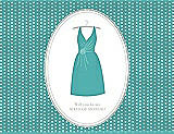 Front View Thumbnail - Capri & Oyster Will You Be My Maid of Honor Card - Dress