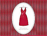 Front View Thumbnail - Flame & Oyster Will You Be My Maid of Honor Card - Dress