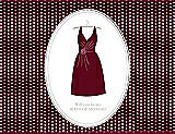 Front View Thumbnail - Garnet & Oyster Will You Be My Maid of Honor Card - Dress
