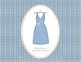 Front View Thumbnail - Ice Blue & Oyster Will You Be My Maid of Honor Card - Dress