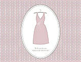 Front View Thumbnail - Ice Pink & Oyster Will You Be My Maid of Honor Card - Dress