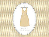 Front View Thumbnail - Ice Yellow & Oyster Will You Be My Maid of Honor Card - Dress