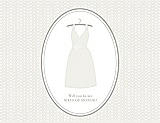 Front View Thumbnail - Ivory & Oyster Will You Be My Maid of Honor Card - Dress