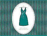 Front View Thumbnail - Jade & Oyster Will You Be My Maid of Honor Card - Dress