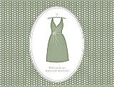 Front View Thumbnail - Kiwi & Oyster Will You Be My Maid of Honor Card - Dress