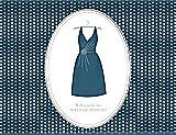 Front View Thumbnail - Marine & Oyster Will You Be My Maid of Honor Card - Dress