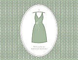 Front View Thumbnail - Mermaid & Oyster Will You Be My Maid of Honor Card - Dress