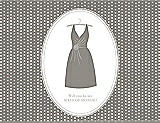Front View Thumbnail - Mocha & Oyster Will You Be My Maid of Honor Card - Dress