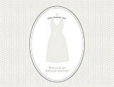 Front View Thumbnail - Marshmallow & Oyster Will You Be My Maid of Honor Card - Dress