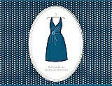 Front View Thumbnail - Ocean Blue & Oyster Will You Be My Maid of Honor Card - Dress