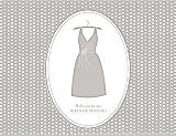 Front View Thumbnail - Oyster & Oyster Will You Be My Maid of Honor Card - Dress