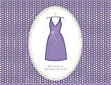 Front View Thumbnail - Pansy & Oyster Will You Be My Maid of Honor Card - Dress
