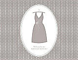 Front View Thumbnail - Pebble Beach & Oyster Will You Be My Maid of Honor Card - Dress