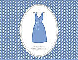 Front View Thumbnail - Periwinkle - PANTONE Serenity & Oyster Will You Be My Maid of Honor Card - Dress
