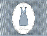Front View Thumbnail - Platinum & Oyster Will You Be My Maid of Honor Card - Dress