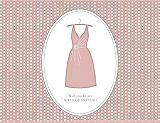 Front View Thumbnail - Petal Pink & Oyster Will You Be My Maid of Honor Card - Dress