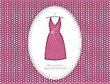 Front View Thumbnail - Pretty In Pink & Oyster Will You Be My Maid of Honor Card - Dress