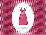 Front View Thumbnail - Rose Quartz & Oyster Will You Be My Maid of Honor Card - Dress