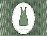 Front View Thumbnail - Sage & Oyster Will You Be My Maid of Honor Card - Dress