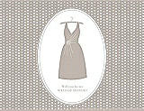 Front View Thumbnail - Sand & Oyster Will You Be My Maid of Honor Card - Dress