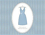Front View Thumbnail - Slate & Oyster Will You Be My Maid of Honor Card - Dress