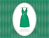 Front View Thumbnail - Shamrock & Oyster Will You Be My Maid of Honor Card - Dress
