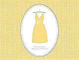 Front View Thumbnail - Sunflower & Oyster Will You Be My Maid of Honor Card - Dress
