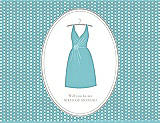 Front View Thumbnail - Spa & Oyster Will You Be My Maid of Honor Card - Dress