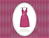 Front View Thumbnail - Strawberry & Oyster Will You Be My Maid of Honor Card - Dress