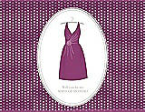 Front View Thumbnail - Sugar Plum & Oyster Will You Be My Maid of Honor Card - Dress