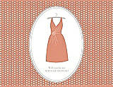 Front View Thumbnail - Tangerine & Oyster Will You Be My Maid of Honor Card - Dress