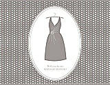 Front View Thumbnail - Taupe & Oyster Will You Be My Maid of Honor Card - Dress