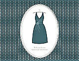 Front View Thumbnail - Teal & Oyster Will You Be My Maid of Honor Card - Dress