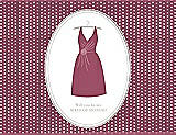 Front View Thumbnail - Tea Rose & Oyster Will You Be My Maid of Honor Card - Dress