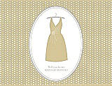 Front View Thumbnail - Venetian Gold & Oyster Will You Be My Maid of Honor Card - Dress