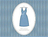 Front View Thumbnail - Windsor Blue & Oyster Will You Be My Maid of Honor Card - Dress