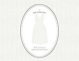 Front View Thumbnail - White & Oyster Will You Be My Maid of Honor Card - Dress