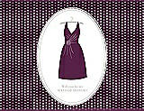 Front View Thumbnail - Wild Berry & Oyster Will You Be My Maid of Honor Card - Dress