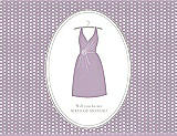 Front View Thumbnail - Wood Violet & Oyster Will You Be My Maid of Honor Card - Dress