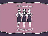 Front View Thumbnail - Concord & Rosebud Will You Be My Bridesmaid Card - Girls