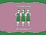 Front View Thumbnail - Ivy & Rosebud Will You Be My Bridesmaid Card - Girls