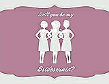 Front View Thumbnail - Starlight & Rosebud Will You Be My Bridesmaid Card - Girls